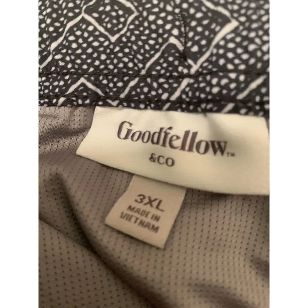 Goodfellow & Co Men's Geo Print Swim Trunks Shorts Liner Size 3XL Multi-Color